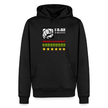 Gta san andreas videospiel grafik - Männer Premium Bio Hoodie - Schwarz - Vorne - Nico (187cm)