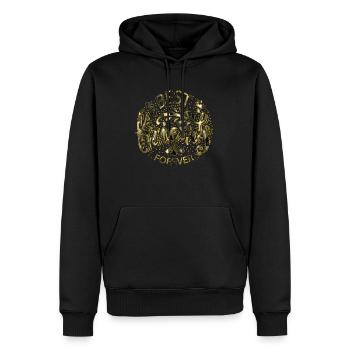 Meilleurs ami - Sweat à capuche Premium bio Homme - noir - Devant - Nico (187cm)