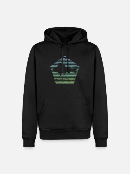 Barsch - Männer Premium Bio Hoodie - Schwarz