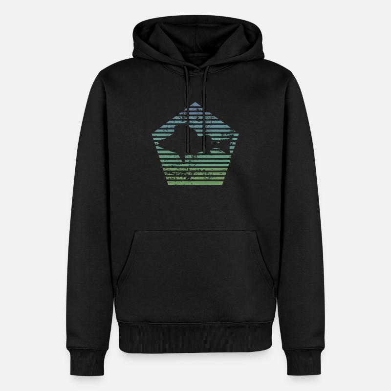 Barsch - Männer Premium Bio Hoodie - Schwarz