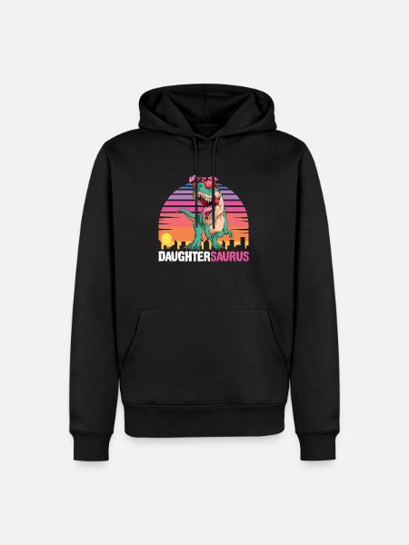 DaughterSaurus - Sweat à capuche Premium bio Homme - noir