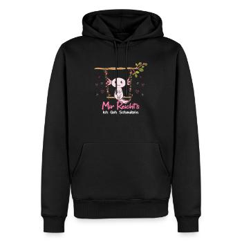 Mir Reichts Ich Geh Schaukeln Axolotl Schaukel - Männer Premium Bio Hoodie - Schwarz - Vorne - Nico (187cm)
