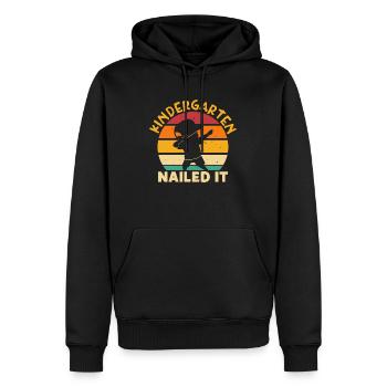 Kindergarten Nailed It Back to School SchoolChild - Men’s Premium Organic Hoodie - black - Front - Nico (187cm)