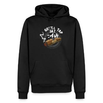 Gotta Tap Dat Ash - Passionszigarre - Männer Premium Bio Hoodie - Schwarz - Vorne - Nico (187cm)