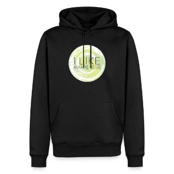 Mindfulness, Meditation & Buddhism & Meditation - Men’s Premium Organic Hoodie - black - Front - Nico (187cm)
