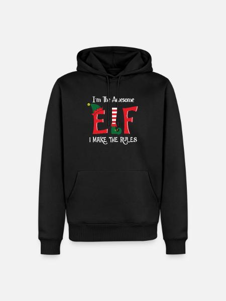 I m The Awesome Elf - Men’s Premium Organic Hoodie - black