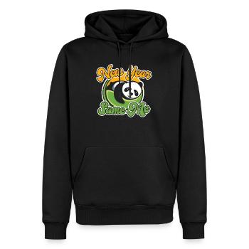 New Year Same Me - Männer Premium Bio Hoodie - Schwarz - Vorne - Nico (187cm)