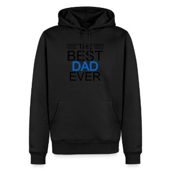Der beste Papa aller Zeiten - Männer Premium Bio Hoodie - Schwarz - Vorne - Nico (187cm)