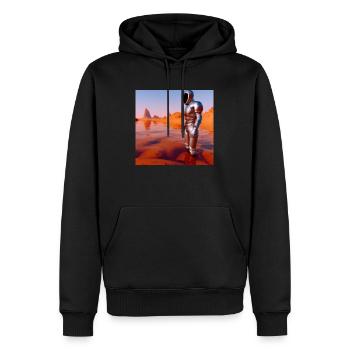 Diver on Mars - Männer Premium Bio Hoodie - Schwarz - Vorne - Nico (187cm)