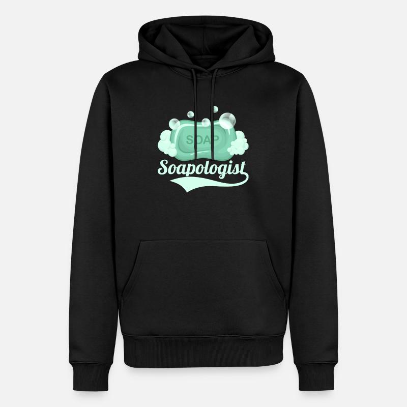 Soapologist Soapmaker Soapmaking - Männer Premium Bio Hoodie - Schwarz