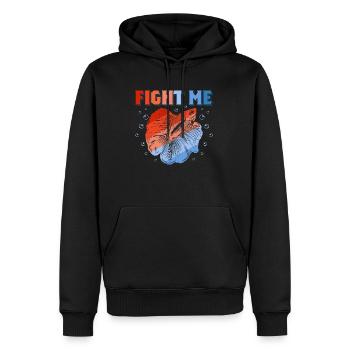 Fight Me Aquarium Owner Fish Keeping - Männer Premium Bio Hoodie - Schwarz - Vorne - Nico (187cm)