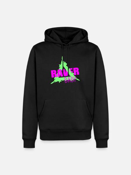 Raver baby - Men’s Premium Organic Hoodie - black