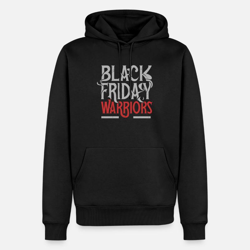 Guerriers du Black Friday - Sweat à capuche Premium bio Homme - noir