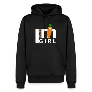 I'm a Carrot Girl! Come on Jannik, Number One - Men’s Premium Organic Hoodie - black - Front - Nico (187cm)