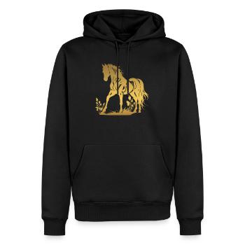 Cowboy Lustiger Cowboyhut Wild Western Rodeo Texas - Männer Premium Bio Hoodie - Schwarz - Vorne - Nico (187cm)
