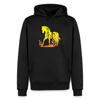 Cowboy Lustiger Cowboyhut Wild Western Rodeo Texas - Männer Premium Bio Hoodie - Schwarz - Vorne - Nico (187cm)