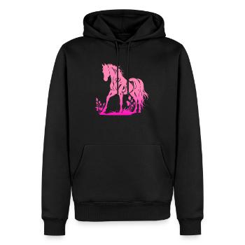 Cowboy Lustiger Cowboyhut Wild Western Rodeo Texas - Männer Premium Bio Hoodie - Schwarz - Vorne - Nico (187cm)
