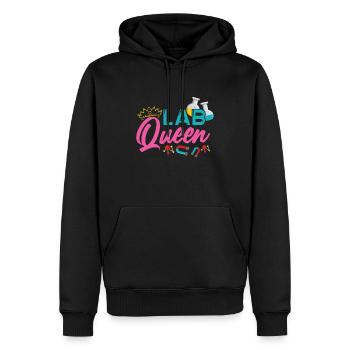MTLA Lab Queen Labormedizin Labor Königin - Männer Premium Bio Hoodie - Schwarz - Vorne - Nico (187cm)