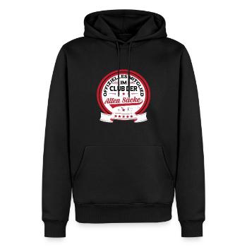 Club der alten Säcke lustiges Geburtstag - Männer Premium Bio Hoodie - Schwarz - Vorne - Nico (187cm)