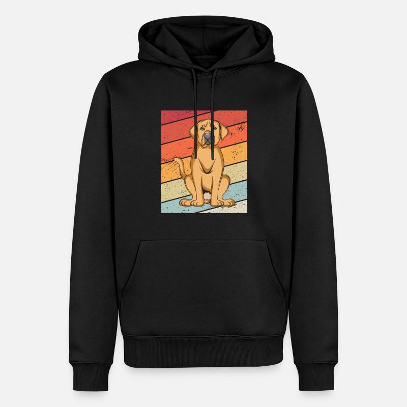 Broholmer - Sweat à capuche Premium bio Homme - noir