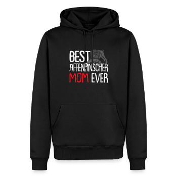 Affenpinscher Chien Maman Frauchen Affenpinscher - Sweat à capuche Premium bio Homme - noir - Devant - Nico (187cm)