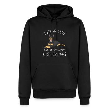 Propriétaires de chiens Kelpie australiens - Sweat à capuche Premium bio Homme - noir - Devant - Nico (187cm)
