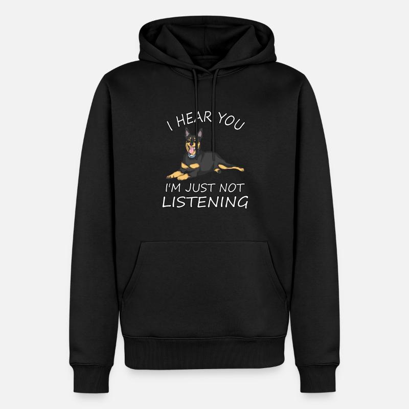 Australian Kelpie Hundebesitzer - Männer Premium Bio Hoodie - Schwarz
