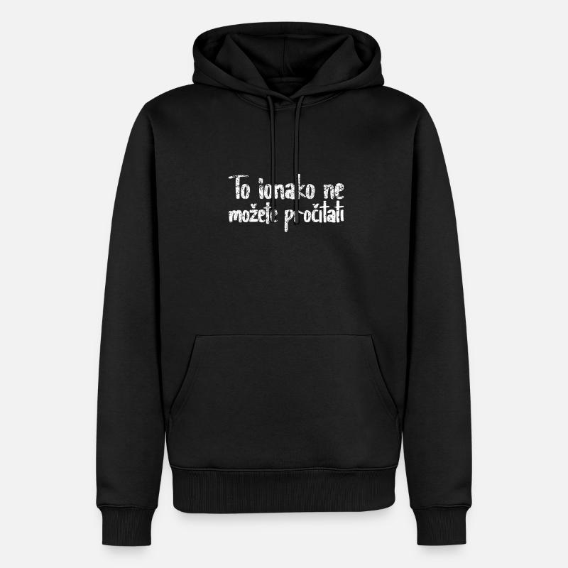 Croatie Drapeau croate - Sweat à capuche Premium bio Homme - noir