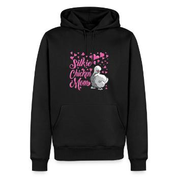 Seidenhühner japanisches Seidenhuhn Hühnerhalter - Männer Premium Bio Hoodie - Schwarz - Vorne - Nico (187cm)