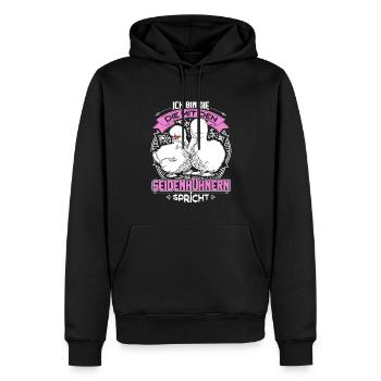 Seidenhühner japanisches Seidenhuhn Hühnerhalter - Männer Premium Bio Hoodie - Schwarz - Vorne - Nico (187cm)