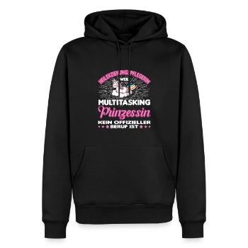 Heilerziehungspfleger Heilerziehungspflege hep - Männer Premium Bio Hoodie - Schwarz - Vorne - Nico (187cm)