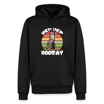 Curative Education Nurse Curative Education Care hep - Men’s Premium Organic Hoodie - black - Front - Nico (187cm)