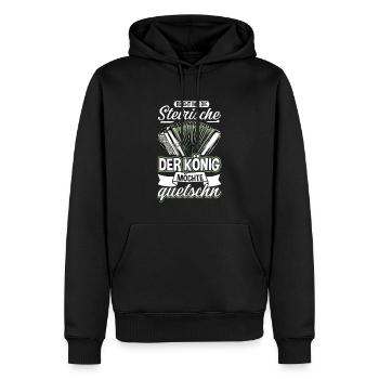 Steirische Harmonika Ziachorgl Quetschn Steiermark - Männer Premium Bio Hoodie - Schwarz - Vorne - Nico (187cm)