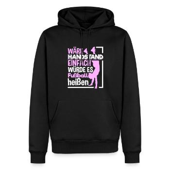 Handstand Kopfstand Turnerin Gymnastik - Männer Premium Bio Hoodie - Schwarz - Vorne - Nico (187cm)
