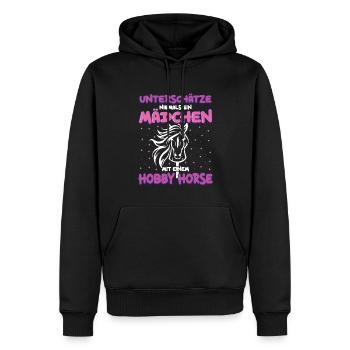 Hobby Horse Hobby Horsing Steckenpferd - Männer Premium Bio Hoodie - Schwarz - Vorne - Nico (187cm)