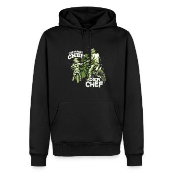 Motocross Vater Sohn Partnerlook Vatertag - Männer Premium Bio Hoodie - Schwarz - Vorne - Nico (187cm)