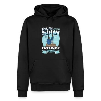 Angeln Vater Sohn Partnerlook - Männer Premium Bio Hoodie - Schwarz - Vorne - Nico (187cm)
