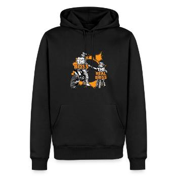 Motocross Vater Sohn Partnerlook Vatertag - Männer Premium Bio Hoodie - Schwarz - Vorne - Nico (187cm)
