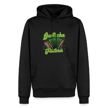 Quetschn Steirische Harmonika Volksmusik - Männer Premium Bio Hoodie - Schwarz - Vorne - Nico (187cm)