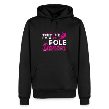Trust Me I'm A Pole Dancer - Stangentanz - Männer Premium Bio Hoodie - Schwarz - Vorne - Nico (187cm)