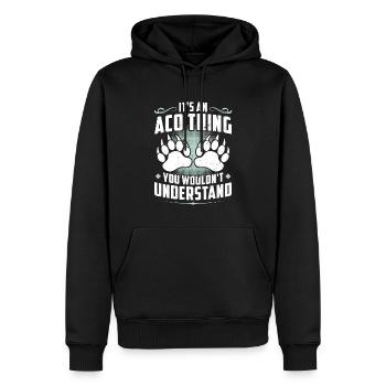 It's an Aco thing - Animal Control Officer - Men’s Premium Organic Hoodie - black - Front - Nico (187cm)