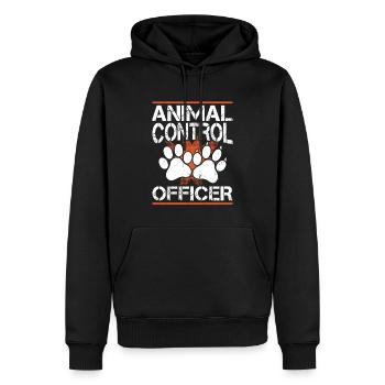 Animal Control Officer - Männer Premium Bio Hoodie - Schwarz - Vorne - Nico (187cm)