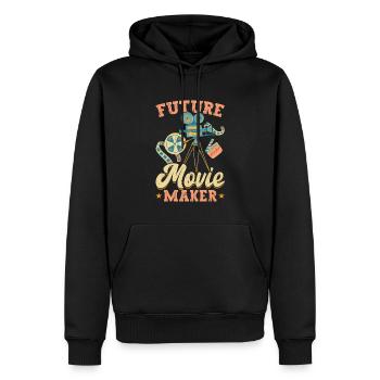 Future Movie Maker - Filmmaking - Filmmakers - Men’s Premium Organic Hoodie - black - Front - Nico (187cm)
