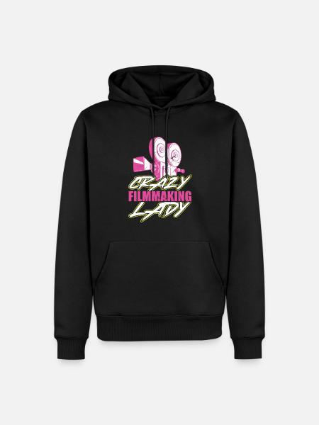 Cinéaste fou - Sweat à capuche Premium bio Homme - noir