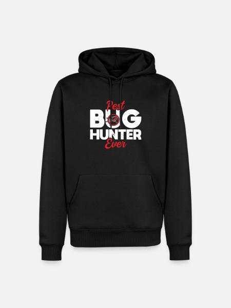 Pest Bug Hunter Ever - Kammerjäger - Männer Premium Bio Hoodie - Schwarz