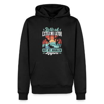 Schädlingsbekämpfer Im Ruhestand - Männer Premium Bio Hoodie - Schwarz - Vorne - Nico (187cm)