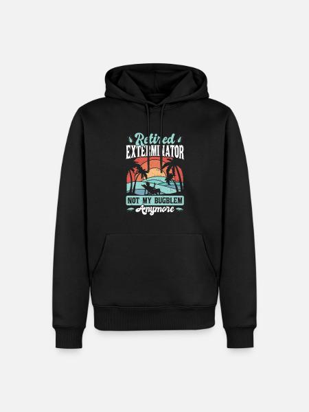 Schädlingsbekämpfer Im Ruhestand - Männer Premium Bio Hoodie - Schwarz