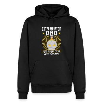 Exterminator Dad - Schädlingsbekämpfung - Männer Premium Bio Hoodie - Schwarz - Vorne - Nico (187cm)