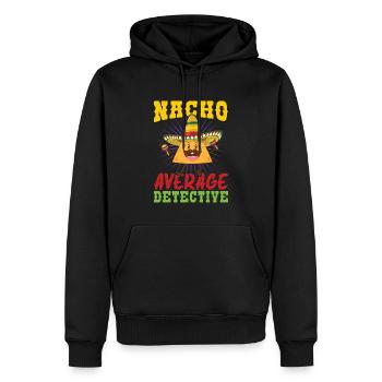 Nacho Average Detective - Men’s Premium Organic Hoodie - black - Front - Nico (187cm)