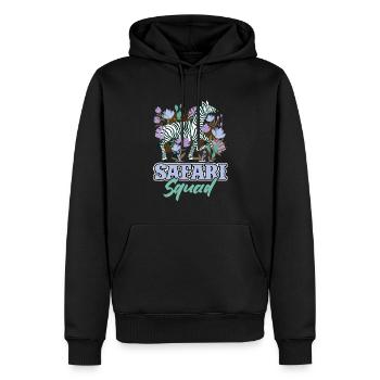 Safari Squad - Familiensafari - Männer Premium Bio Hoodie - Schwarz - Vorne - Nico (187cm)